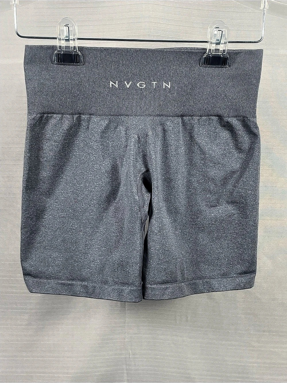 NVGTN Gray Seamless High Waisted Biker Shorts Sz S